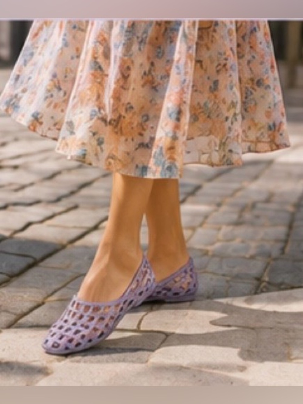 Giani Bernini Jelly Woven Flats Lilac Slip On Shoes 8M